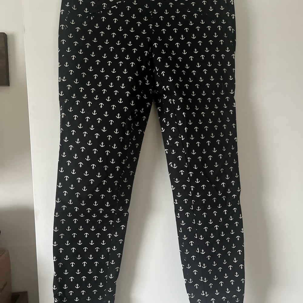 Women’s Black Anchor Print Pants